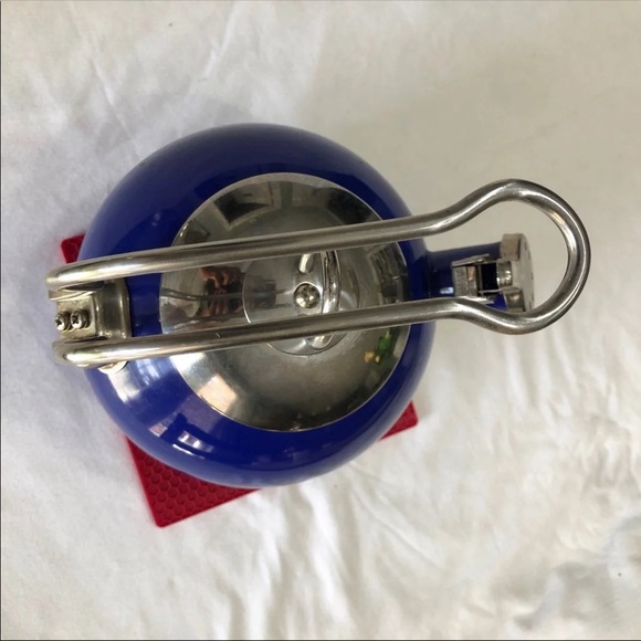 Blue AIDEA 1.7 Quart Whistling Enamel Stainless Steel T Stovetop Tea Kettle - Picture 12 of 12